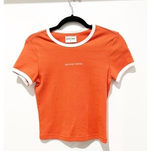 A
BRAND T-SHIRT ORANGE